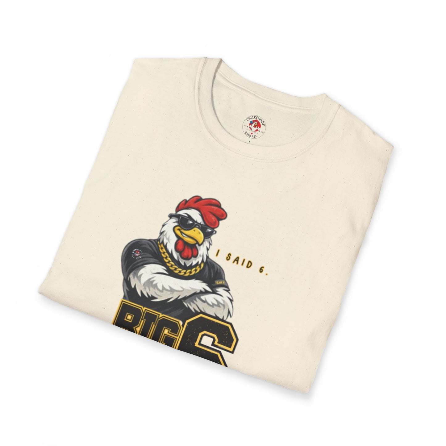 Big 6 Energy Tee – Team 6 | ChickenPop Apparel