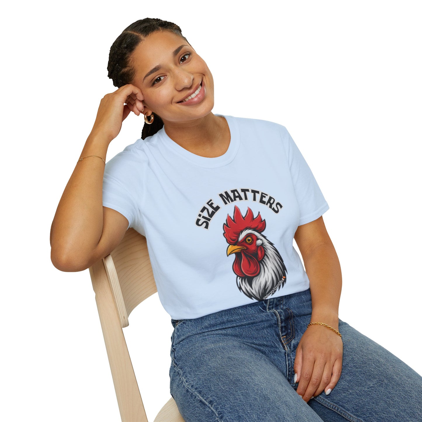 🤏SIZE MATTERS - The Cheeky Unisex ChickenPop Tee