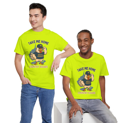 Take Me Home Country Roads WV Coop Daddy Tee – Funny West Virginia Rooster Shirt