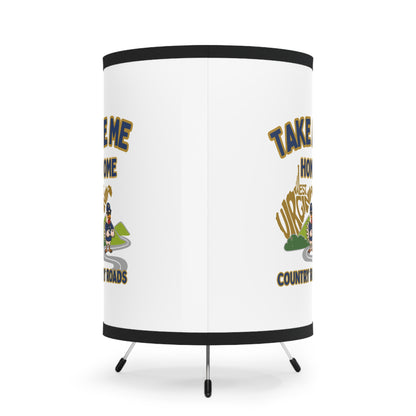 Coop Daddy Country Roads Lamp – WV Rooster Decor with 360° Print