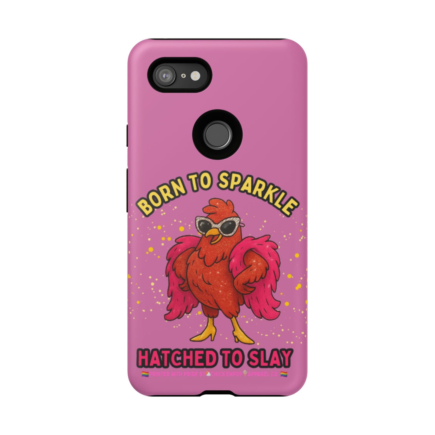Phone Case - Born to Sparkle Hatched to Slay Logo Design