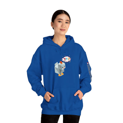 Roblox Chicken Thinks Hoodie UNISEX - ChickenPop Arm Logo Edition