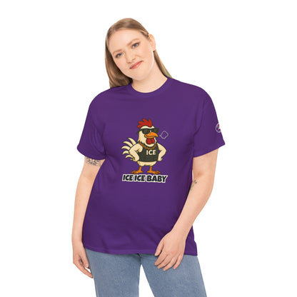 Ice Ice Baby Part 2 Funny Chicken T-Shirt – Cool Rooster Graphic Tee | Unisex Retro Hip-Hop Style