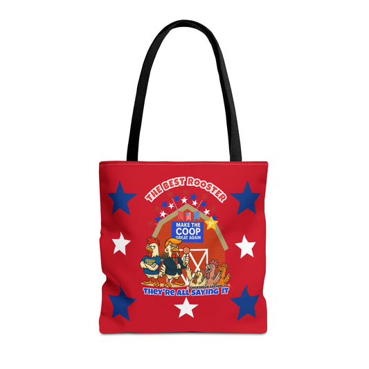 The Best Rooster Tote Bag *Red* - Fun & Colorful, Perfect for Gifts, Shopping, or Everyday Use - Great for Rooster Lovers