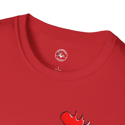 Big Chick Energy Giant Rooster Unisex Tee