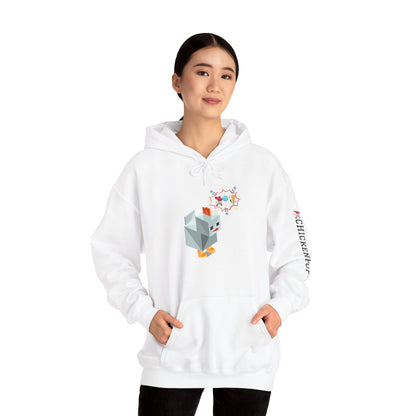 Roblox Chicken Thinks Hoodie UNISEX - ChickenPop Arm Logo Edition