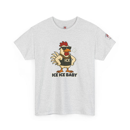 Ice Ice Baby Part 2 Funny Chicken T-Shirt – Cool Rooster Graphic Tee | Unisex Retro Hip-Hop Style