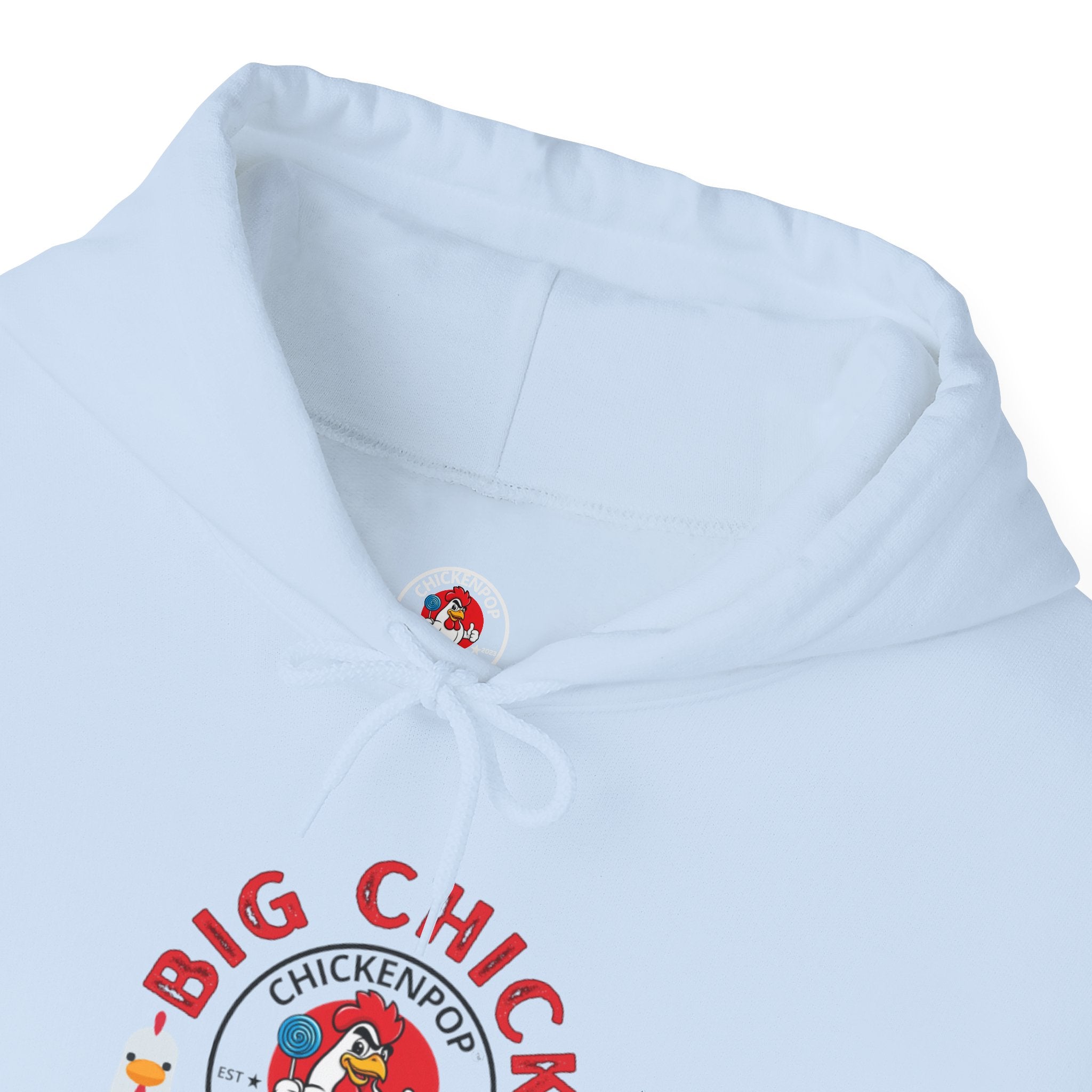 Big Chick Energy Unisex Hoodie — ChickenPop Apparel Logo Sweatshirt