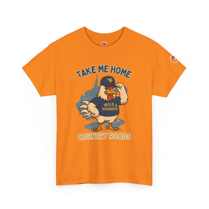 Take Me Home Country Roads WV Coop Daddy Tee – Funny West Virginia Rooster Shirt