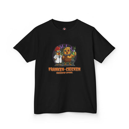 Franken-Chicken T-Shirt: Funny Mad Scientist Chicken Tee | Lil' Cluckers Halloween Costume Apparel