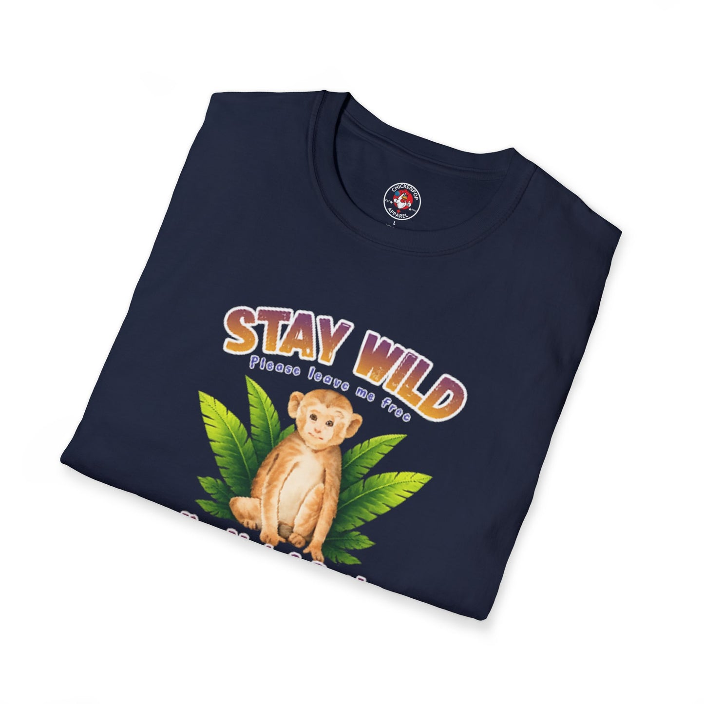 🐵Stay Wild – I’m Not a Pet Monkey Shirt | Animal Rights Graphic Tee | Ethical Wildlife Awareness Unisex T-Shirt
