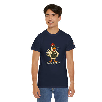 Ice Ice Baby Part 2 Funny Chicken T-Shirt – Cool Rooster Graphic Tee | Unisex Retro Hip-Hop Style