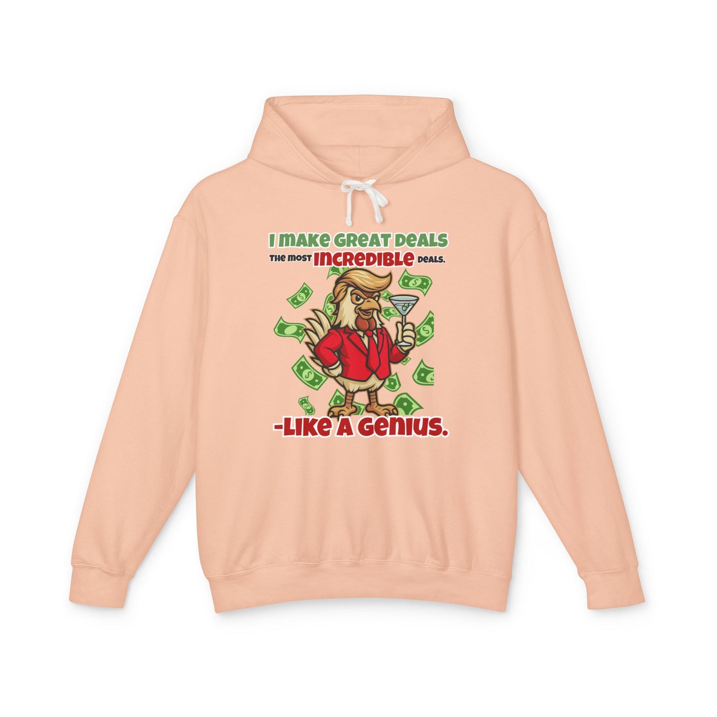 Like A Genius Hoodie – Funny Political Graphic Pullover | Unisex Relaxed Fit | Ethically Made & OEKO-TEX Certified Streetwear