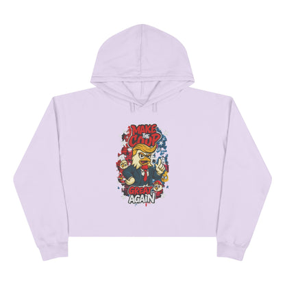 Make the Coop Great Again Cropped Sweatshirt – Cock-a-Doodle-Don Presidential Poultry 🐔🍹