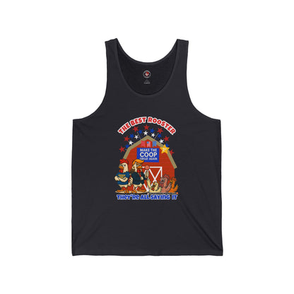 The Best Rooster Ribbed Tank – Cock-a-Doodle-Don Presidential  Poultry 🐔🍹