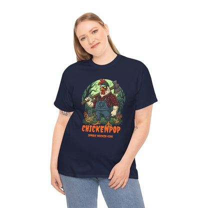 Zombie Chicken King Halloween Shirt – Funny Spooky T-Shirt