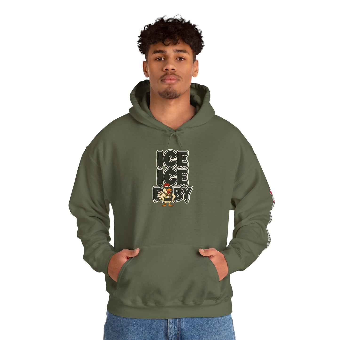 🧊 ICE ICE BABY Funny Chicken T-Shirt – Coop Daddy Parody Hoodie for Music & Poultry Fans