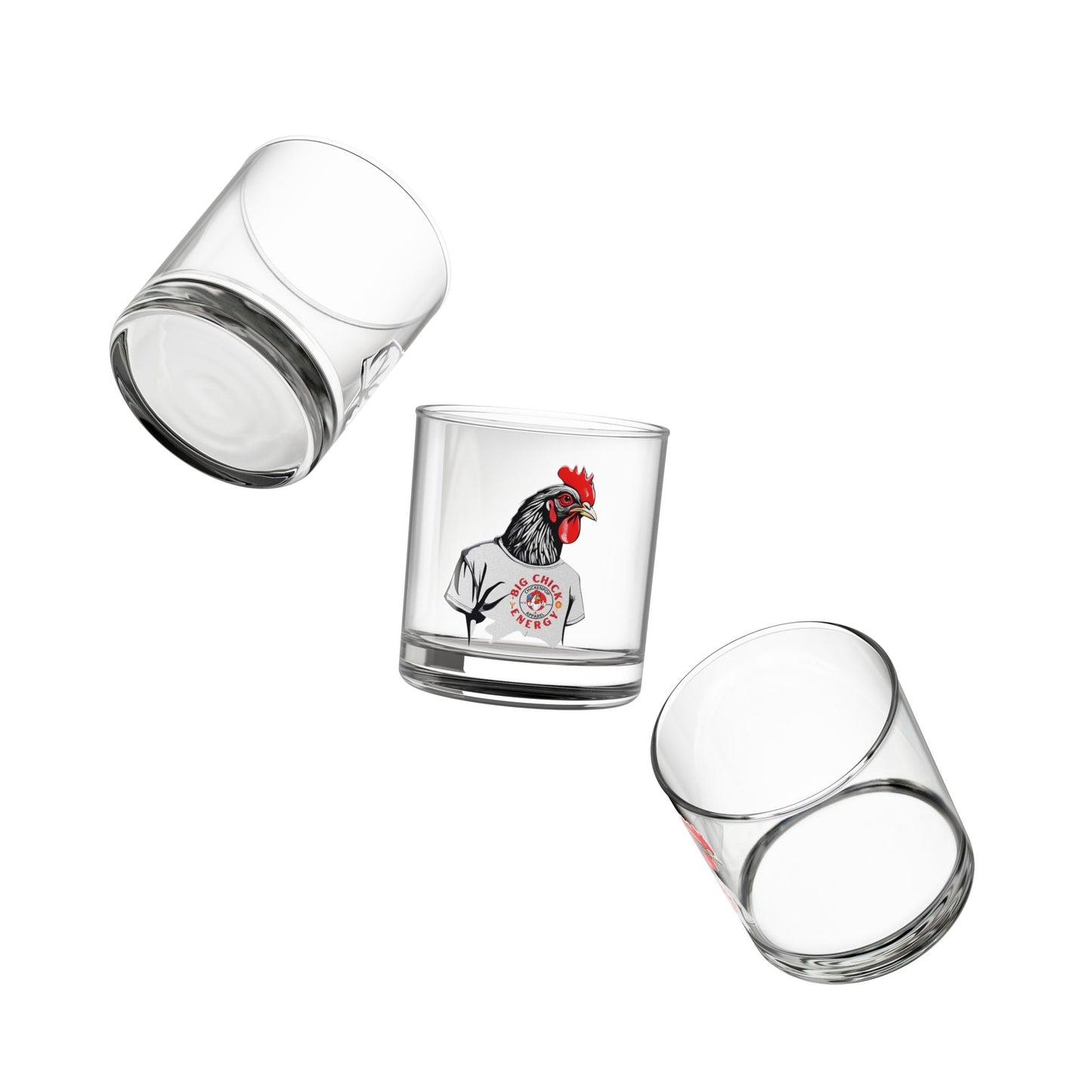 Handcrafted Big Chick Energy Whiskey Glass - 10 oz.