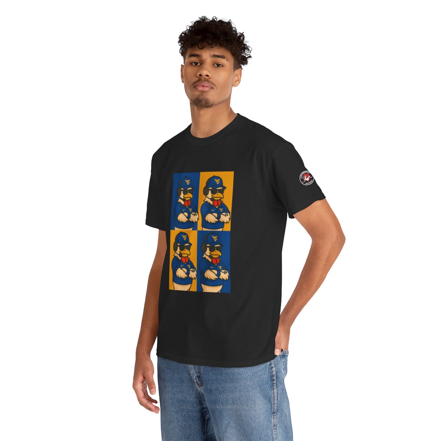 Warhol WVU Coop Daddy T-Shirt – Pop Art Coach Rooster Graphic Tee for Mountaineer Fans FREE SHIPPING