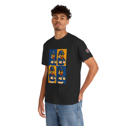 Warhol WVU Coop Daddy T-Shirt – Pop Art Coach Rooster Graphic Tee for Mountaineer Fans FREE SHIPPING