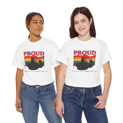 Proud Unisex Tee – Strut Boldly, Love Loudly