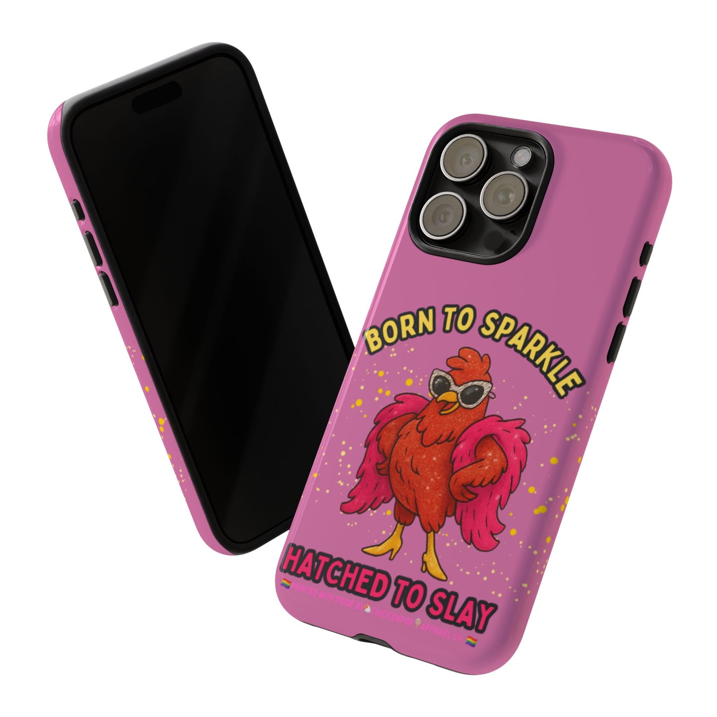 Phone Case - Born to Sparkle Hatched to Slay Logo Design