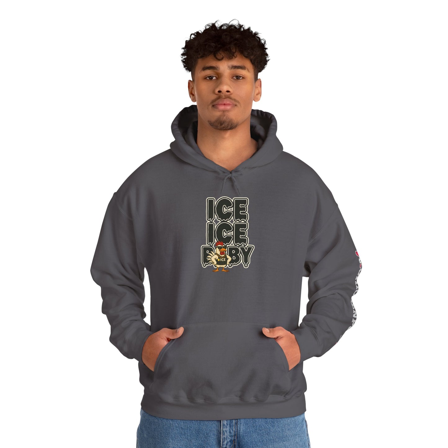 🧊 ICE ICE BABY Funny Chicken T-Shirt – Coop Daddy Parody Hoodie for Music & Poultry Fans
