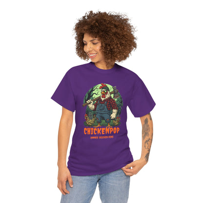 Zombie Chicken King Halloween Shirt – Funny Spooky T-Shirt
