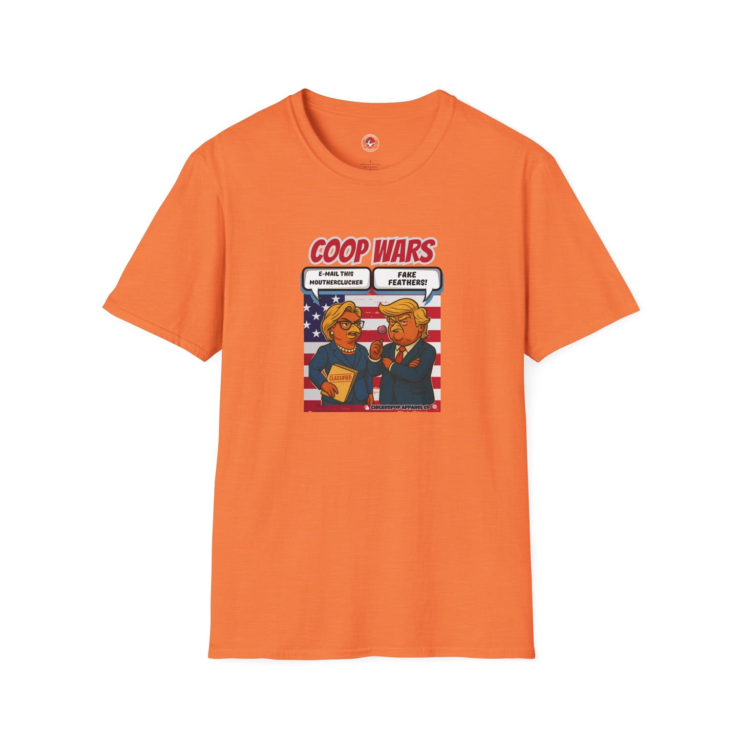 Coop Wars™ Tee – Hilaregg Cluckton vs. Cock-a-Doodle-Don | Political Chicken Fight Shirt