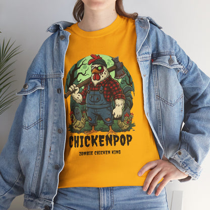 Zombie Chicken King Halloween Shirt – Funny Spooky T-Shirt