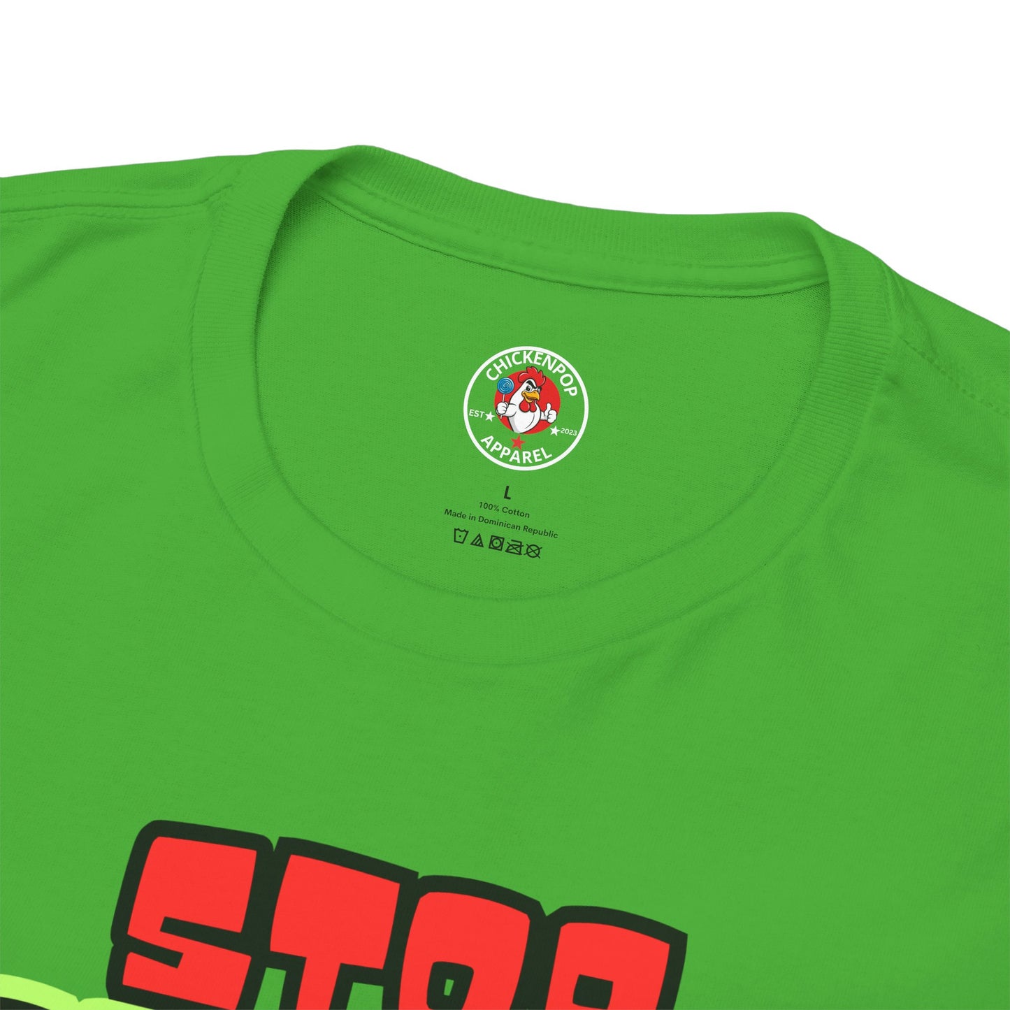 Stop COOP TIME! Funny Chicken T-Shirt – MC Coop Daddy 90s Hip Hop Parody Tee | Unisex Heavy Cotton | ChickenPop Apparel