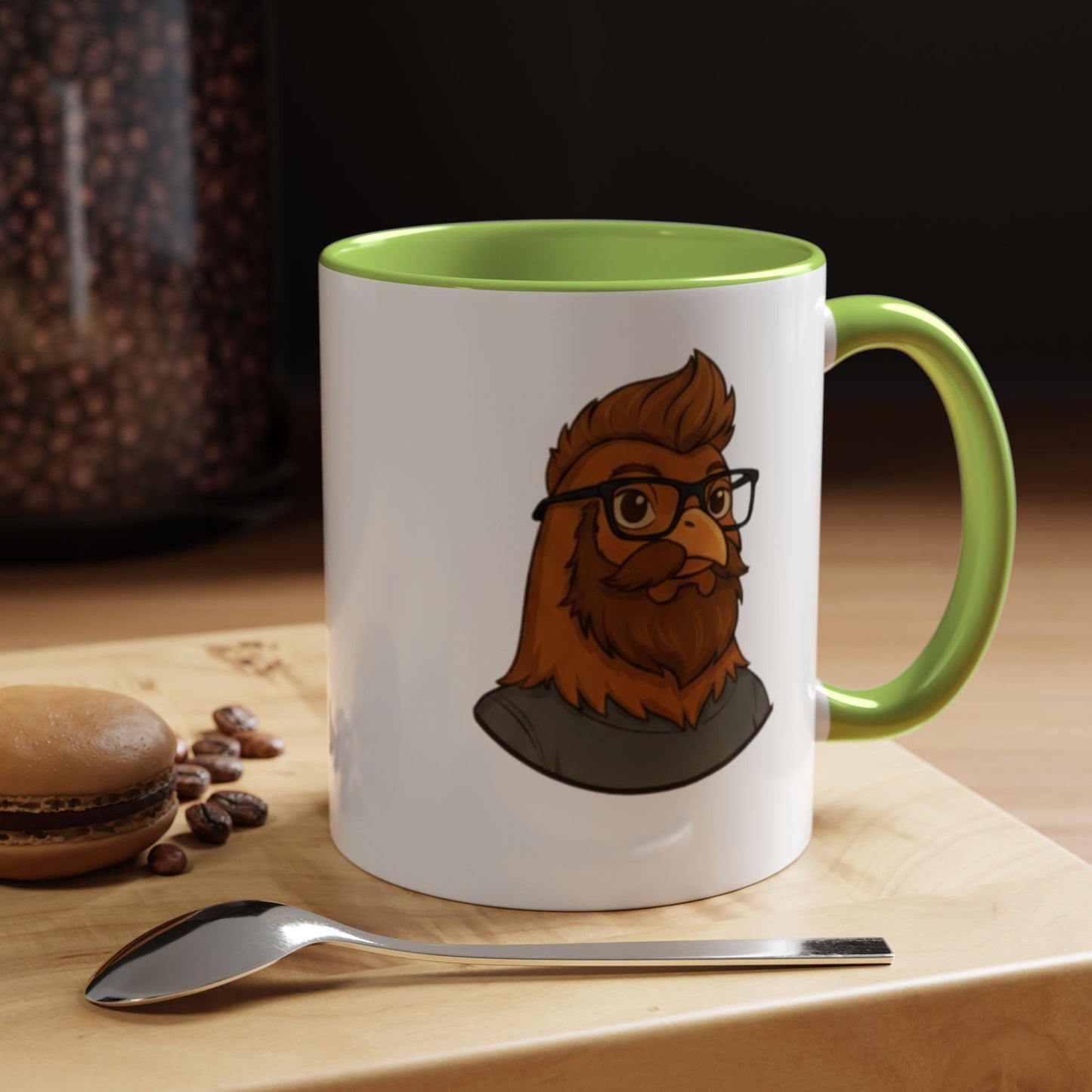 Get Clucked™ Custom Photo Chicken Mug – Personalized Cartoon Portrait Coffee Cup – Funny Gift for Couples, Friends & Pet Lovers