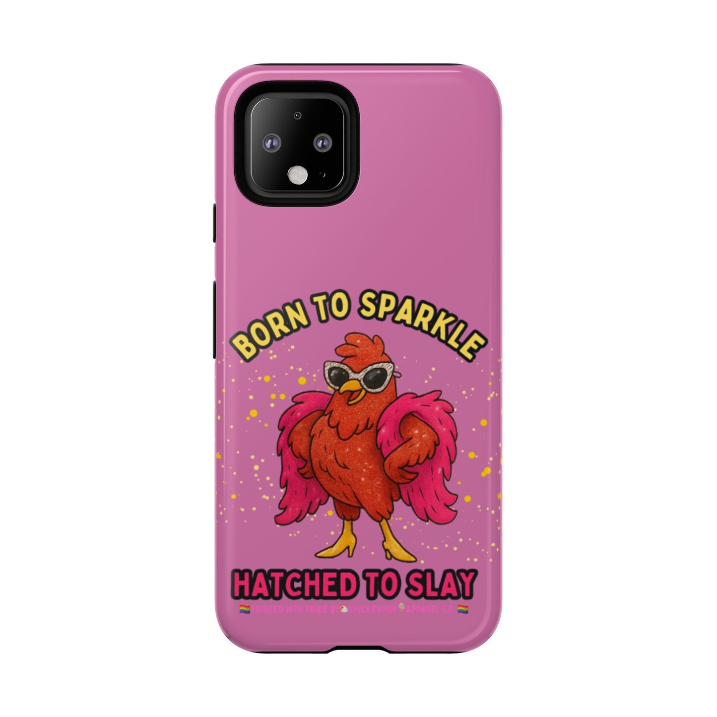 Phone Case - Born to Sparkle Hatched to Slay Logo Design