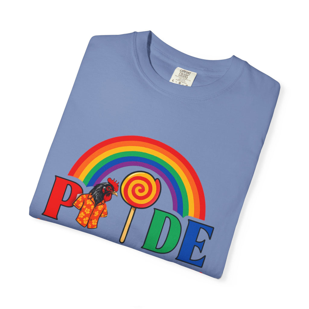 Pride Rainbow Lollipop T-Shirt — "PRIDE" ChickenPop Apparel Co. Graphic Tee