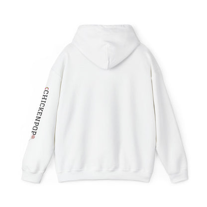 Big Chick Energy Giant Rooster Logo Unisex Hoodie - ChickenPop Arm Logo Edition