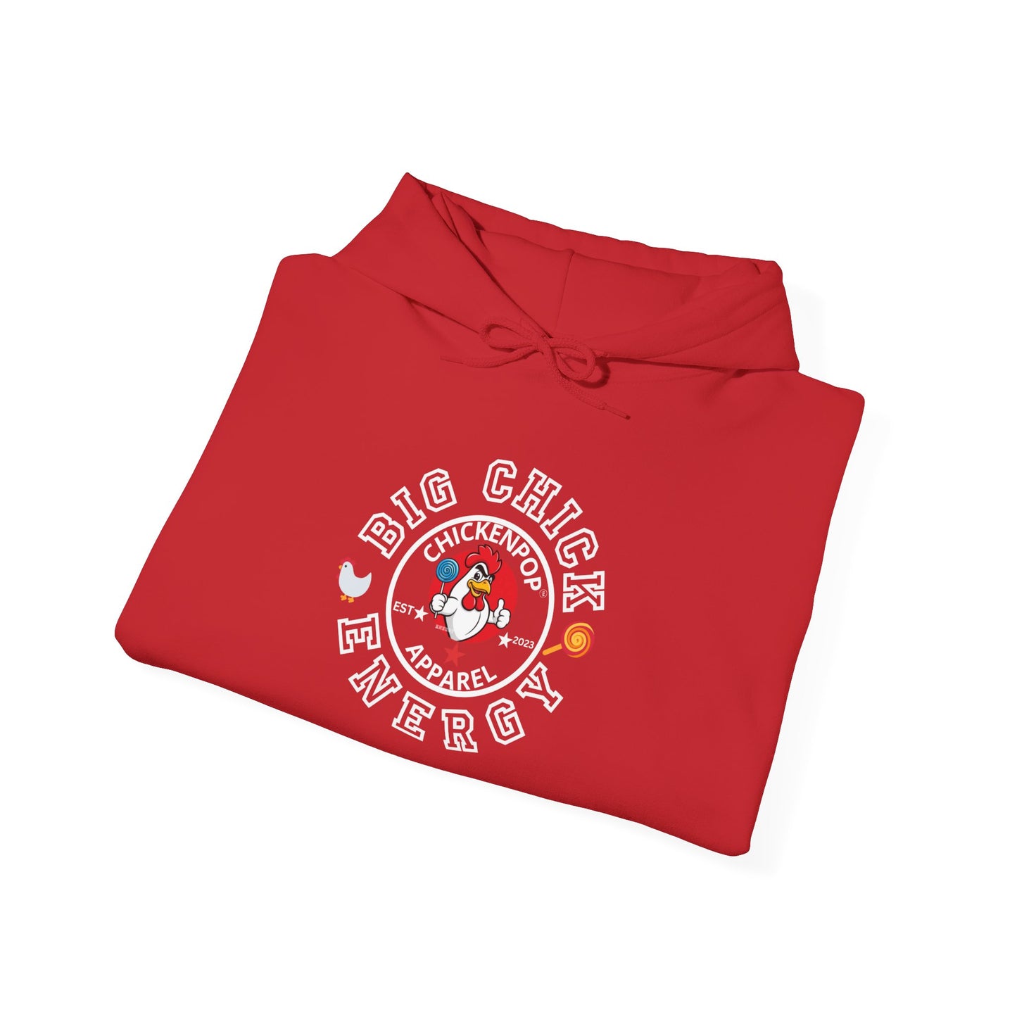 Big Chick Energy Logo Unisex Hoodie - ChickenPop Arm Logo Edition