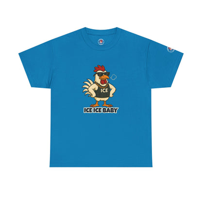 Ice Ice Baby Part 2 Funny Chicken T-Shirt – Cool Rooster Graphic Tee | Unisex Retro Hip-Hop Style