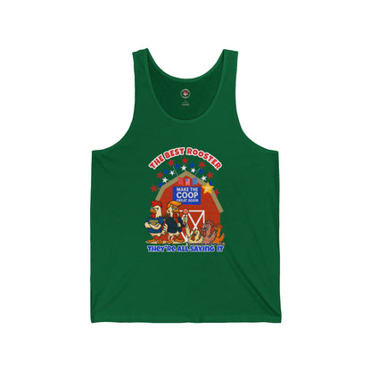 The Best Rooster Ribbed Tank – Cock-a-Doodle-Don Presidential  Poultry 🐔🍹