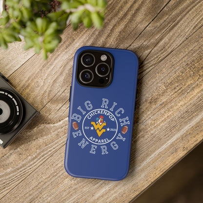 Don’t Be A Devries Funny Chicken Phone Case – Durable Dual-Layer Protection for iPhone, Samsung, Pixel – Matte or Glossy Finish Blue