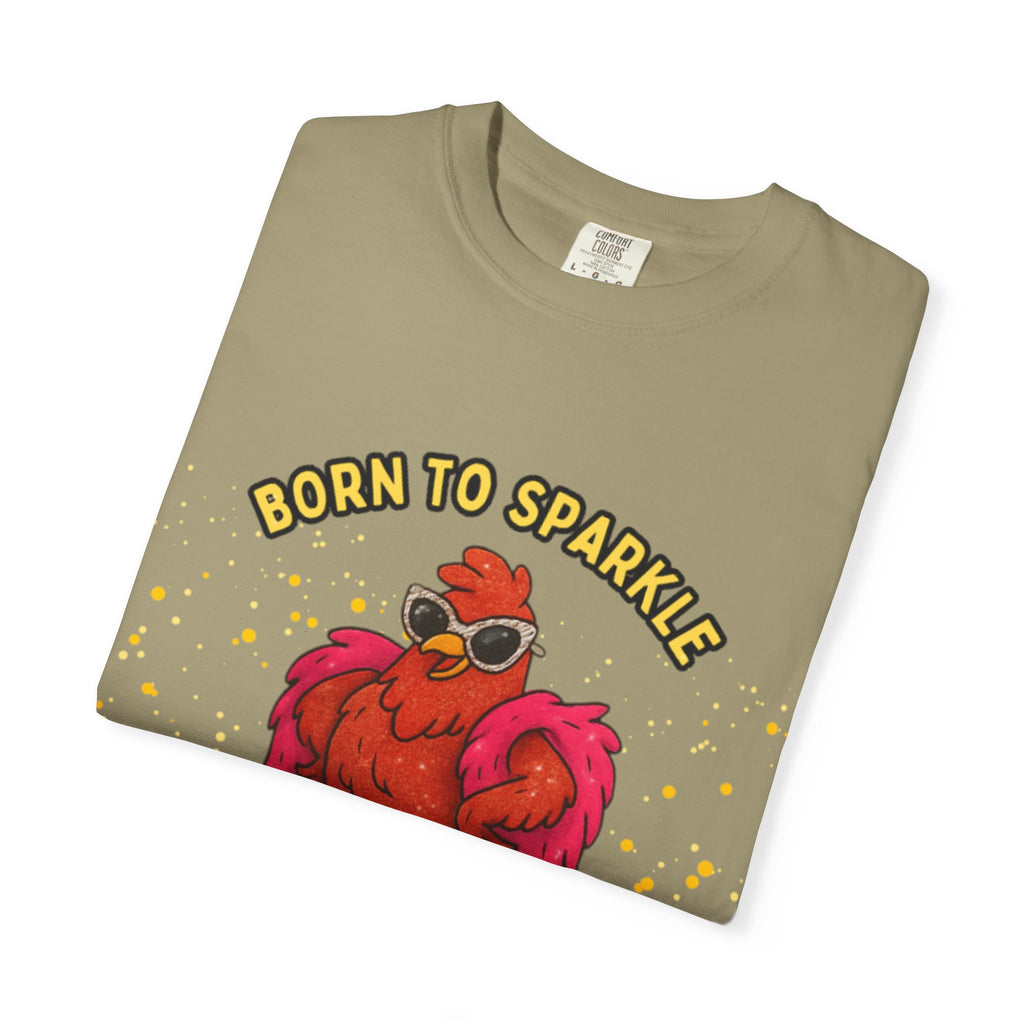 Pride LGBTQ Born to Sparkle Rooster T-Shirt — Hatched to Slay Graphic Tee