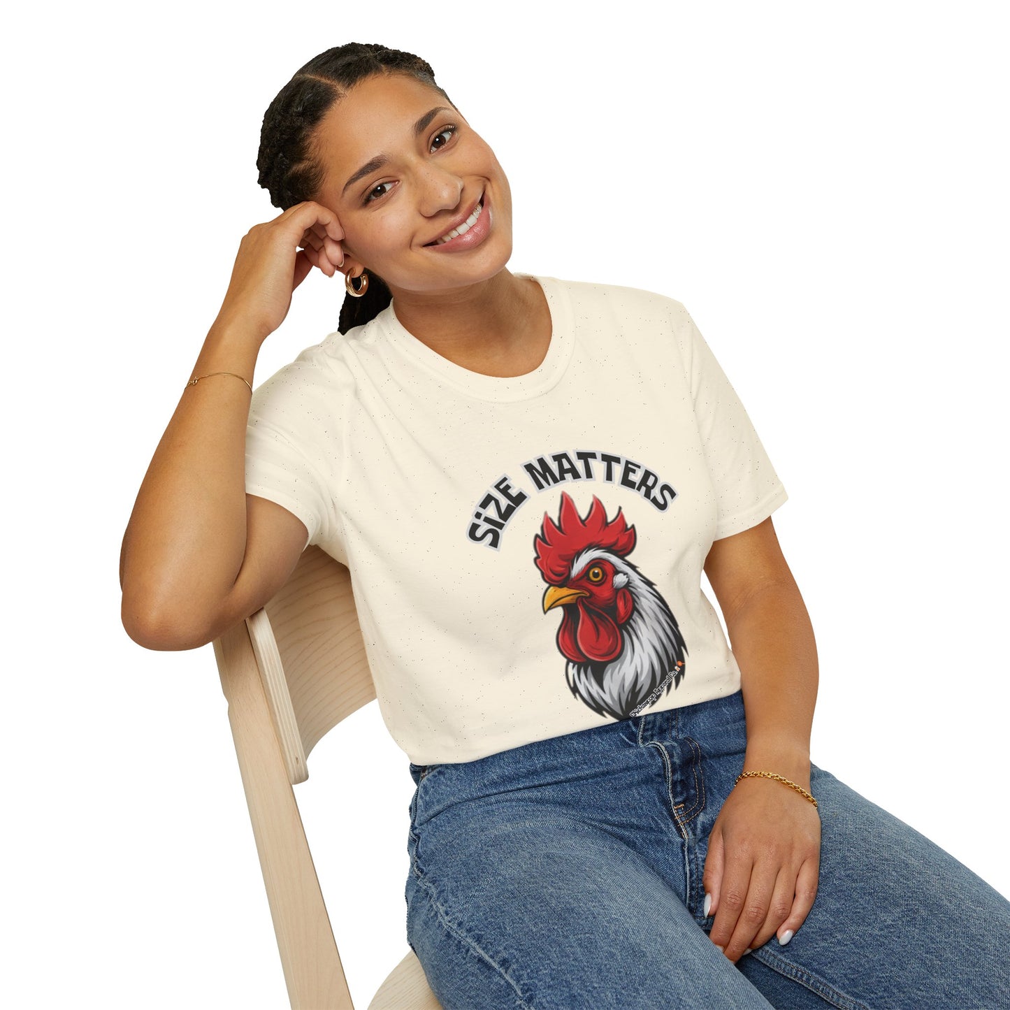🤏SIZE MATTERS - The Cheeky Unisex ChickenPop Tee