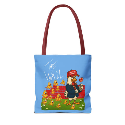 Another Chick Thru The Wall Tote Bag – Funny Political Chicken Graphic | Durable Eco-Friendly Canvas Shopper for Everyday Use