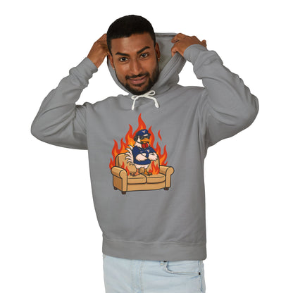 Big Rich Energy Burning Couch Hoodie – Chaos Quote 🔥FREE SHIPPING🔥