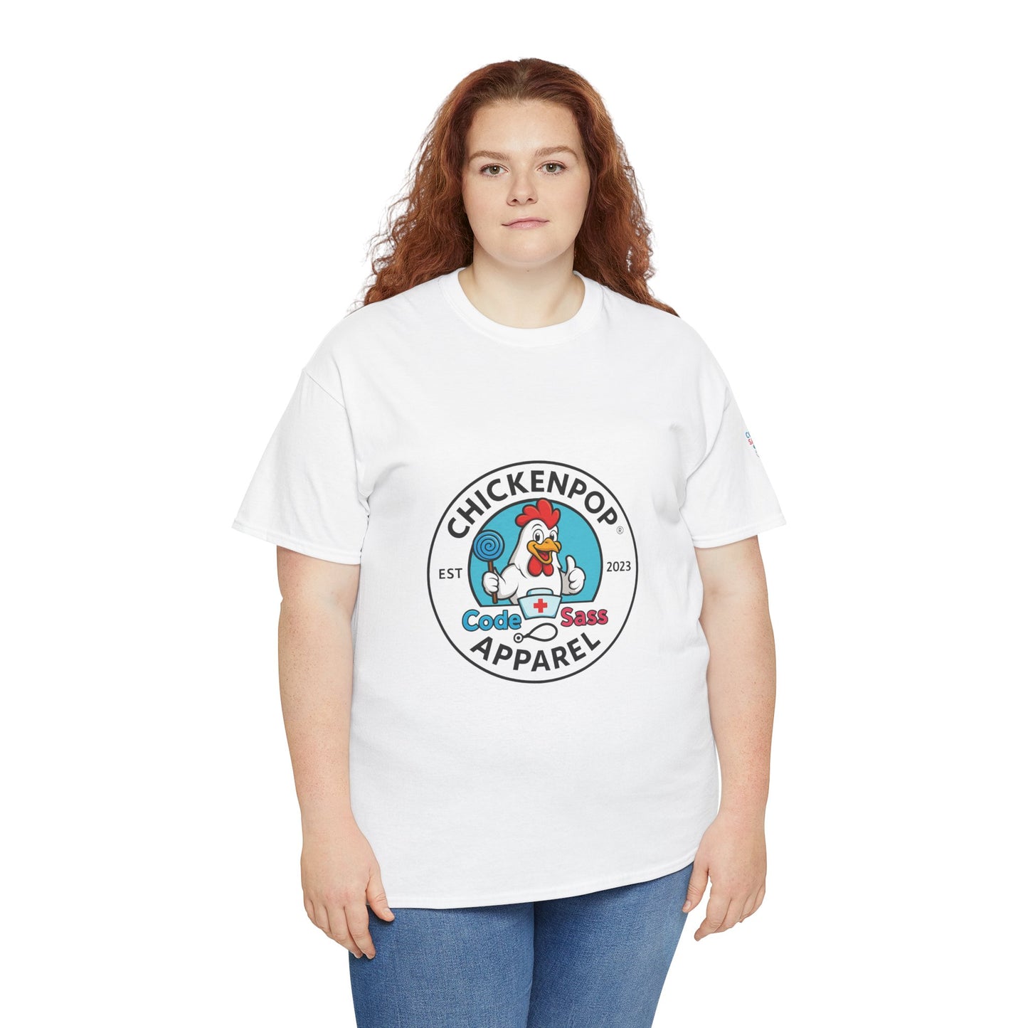 ChickenPop Apparel Code Sass Nurse's Logo Tee