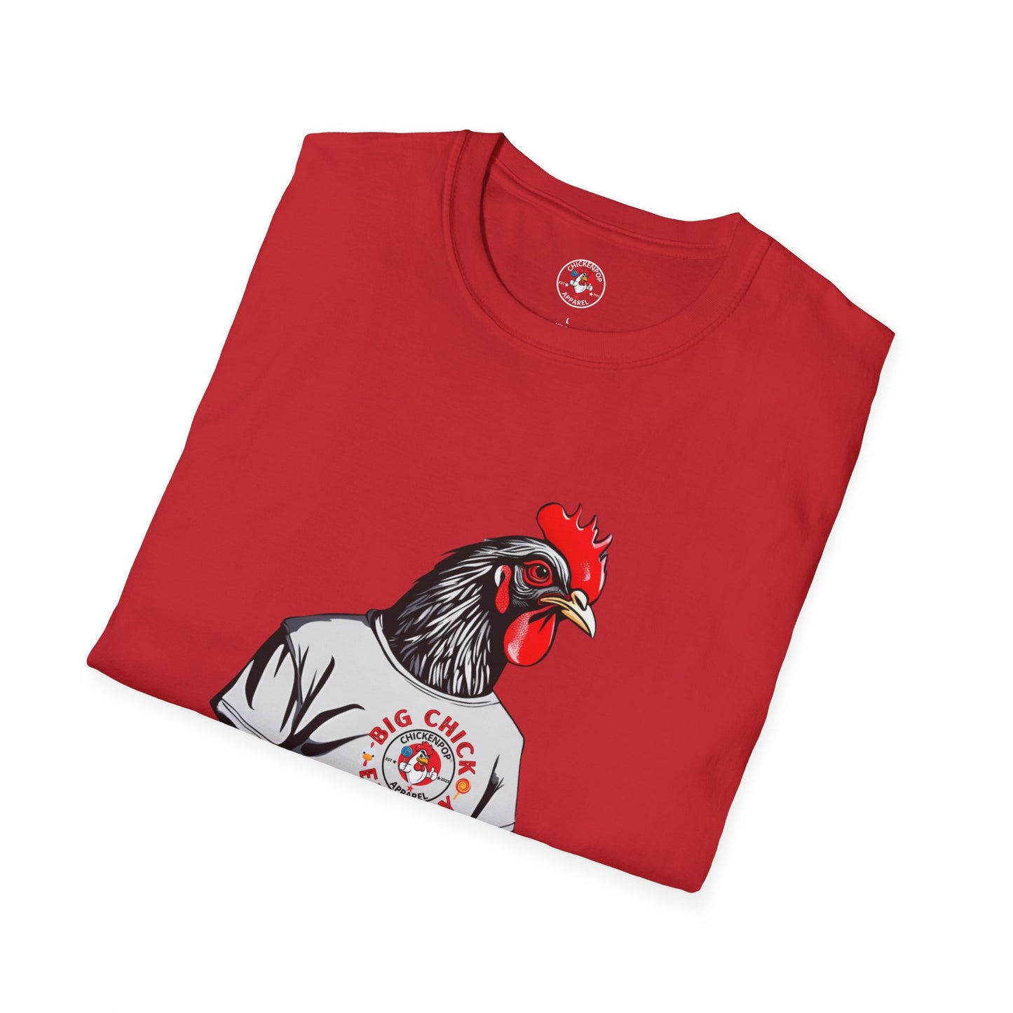 Big Chicken Energy Unisex Tee | Giant Rooster Shirt | Funny Graphic T-Shirt | ChickenPop Apparel Co.