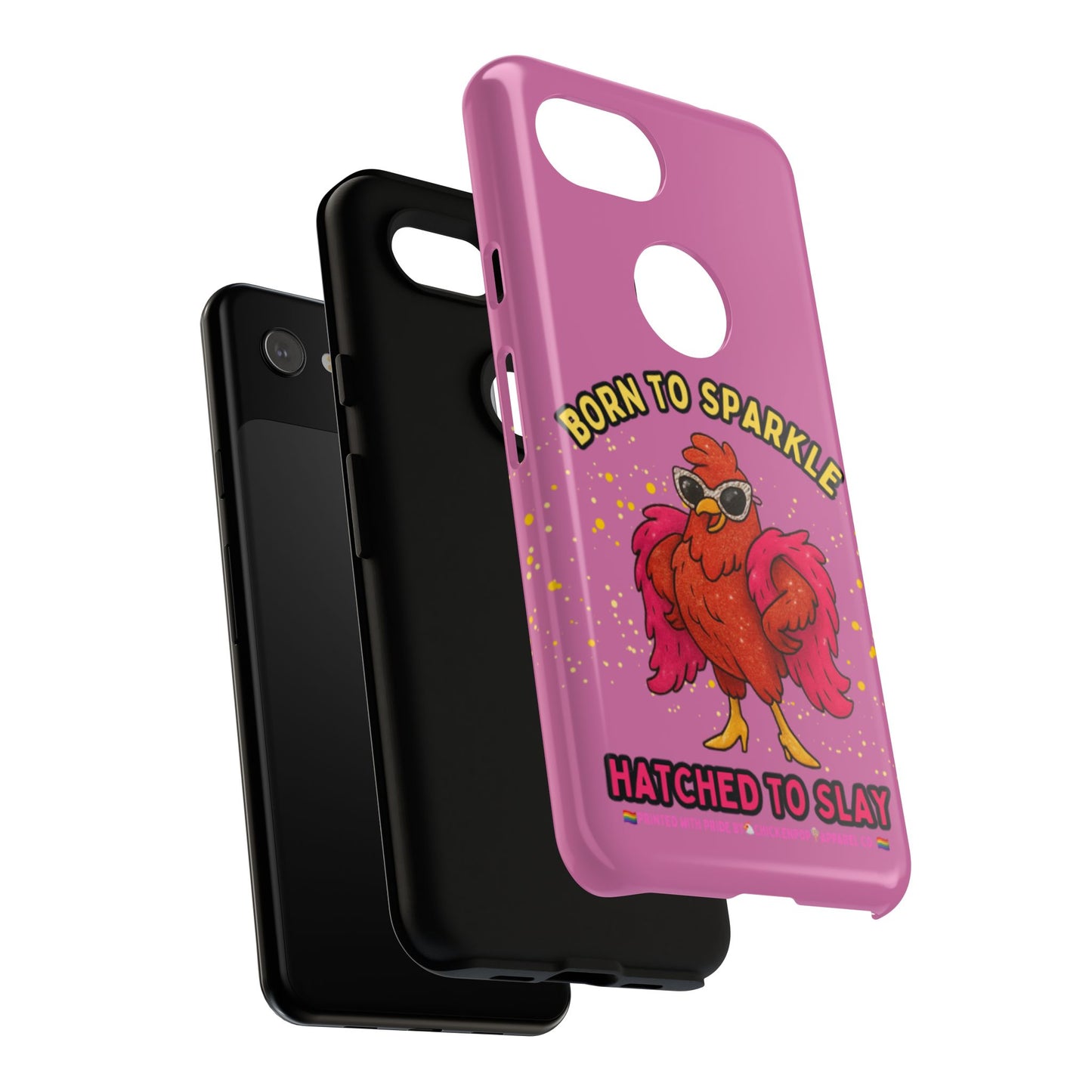 Phone Case - Born to Sparkle Hatched to Slay Logo Design
