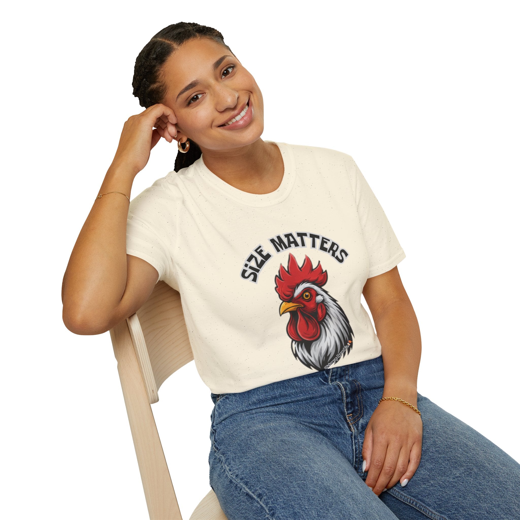 🤏SIZE MATTERS - The Cheeky Unisex ChickenPop Tee