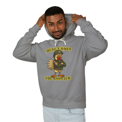 Here Comes The Rooster Hoodie – Bold Graphic Pullover with Relaxed Fit | Unisex Streetwear
