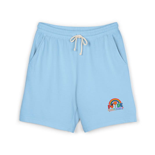 🌈Pride Rainbow Logo Sweat Shorts — Lightweight Fleece Lounge Shorts