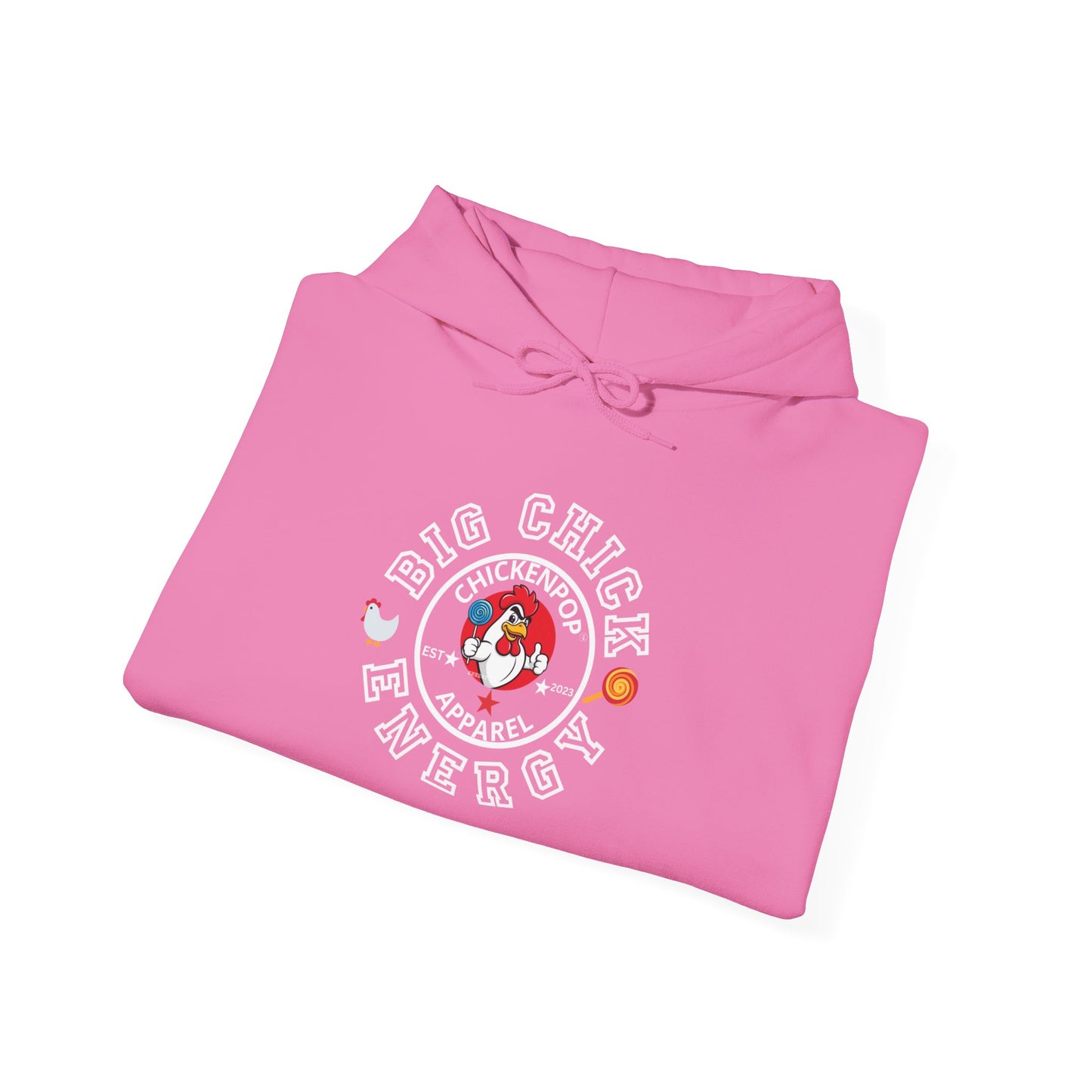 Big Chick Energy Logo Unisex Hoodie - ChickenPop Arm Logo Edition